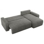 Narożnik ARGOS L - uniwersalny - szary, struktura