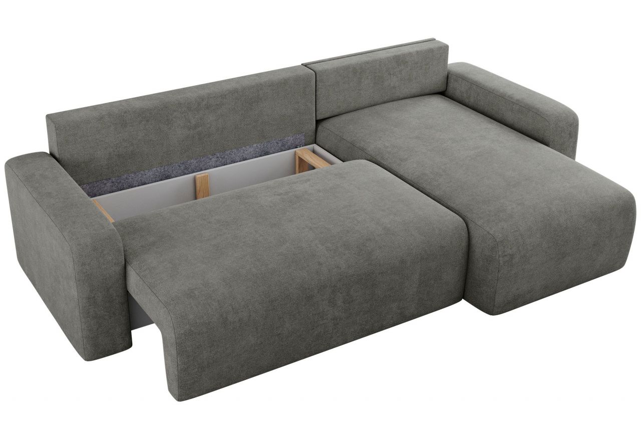 Narożnik ARGOS L - uniwersalny - szary, struktura