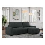 Narożnik ARGOS L - uniwersalny - ciemnoszary, struktura