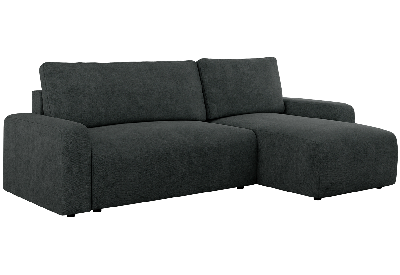 Narożnik ARGOS L - uniwersalny - ciemnoszary, struktura