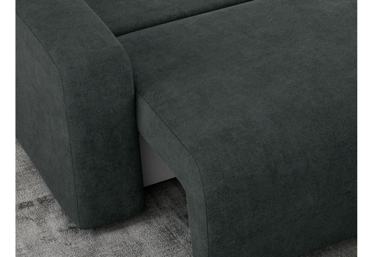 Narożnik ARGOS L - uniwersalny - ciemnoszary, struktura