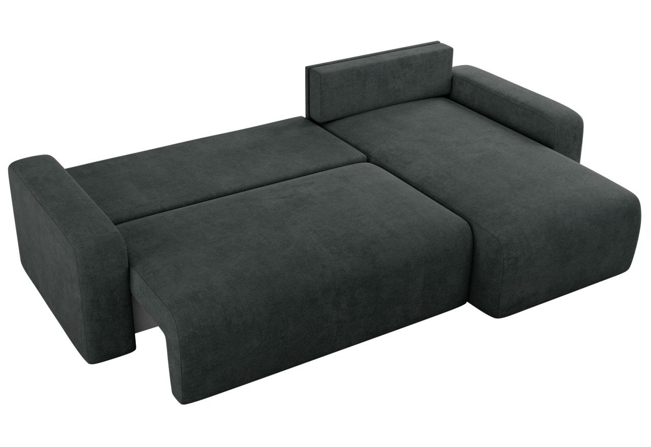 Narożnik ARGOS L - uniwersalny - ciemnoszary, struktura