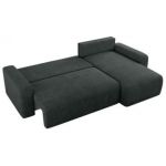 Narożnik ARGOS L - uniwersalny - ciemnoszary, struktura