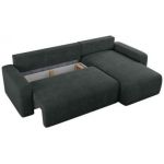 Narożnik ARGOS L - uniwersalny - ciemnoszary, struktura