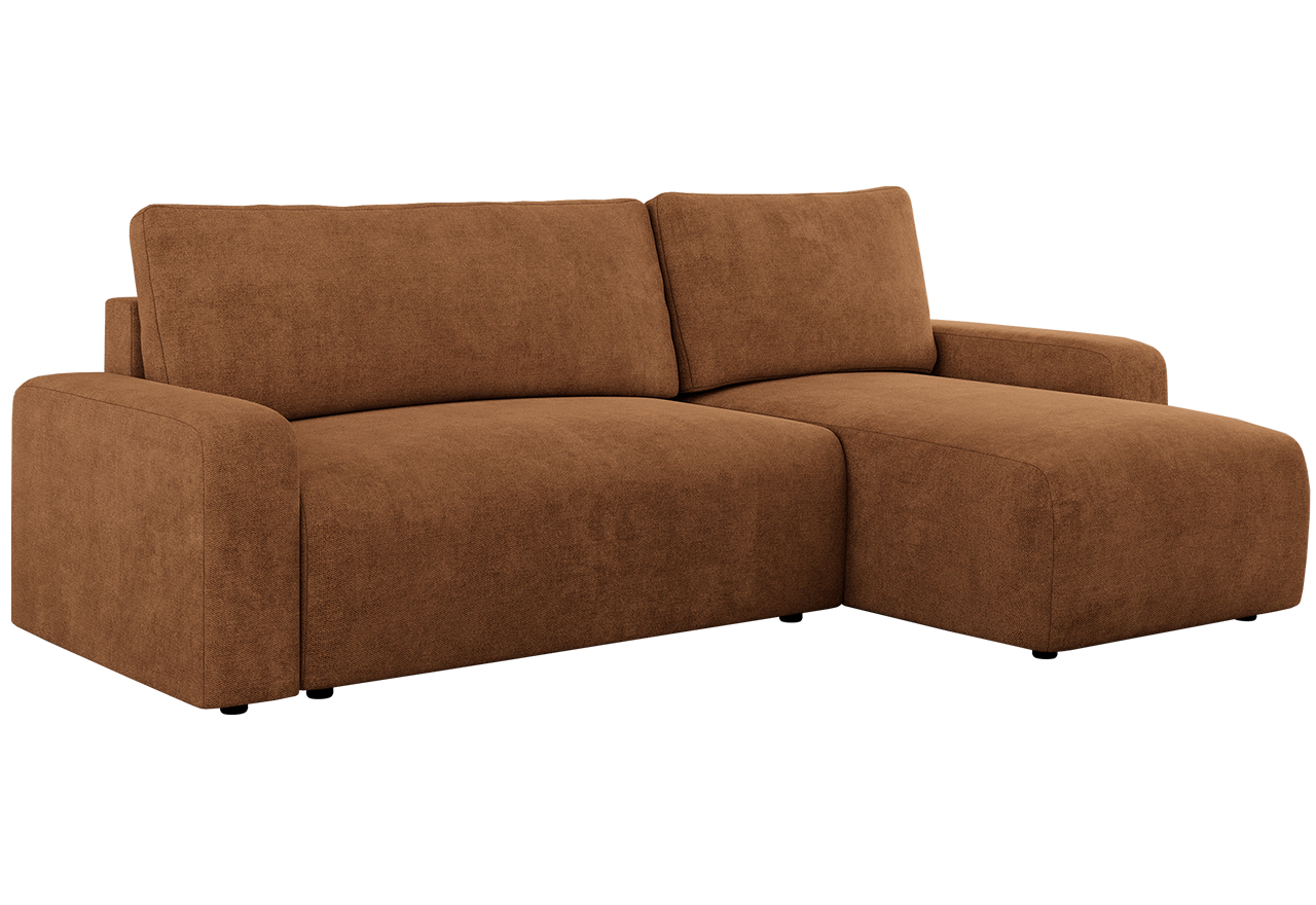 Narożnik ARGOS L - uniwersalny - pomarańczowy, struktura