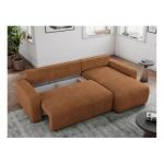 Narożnik ARGOS L - uniwersalny - pomarańczowy, struktura