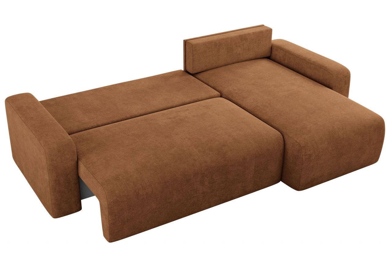 Narożnik ARGOS L - uniwersalny - pomarańczowy, struktura