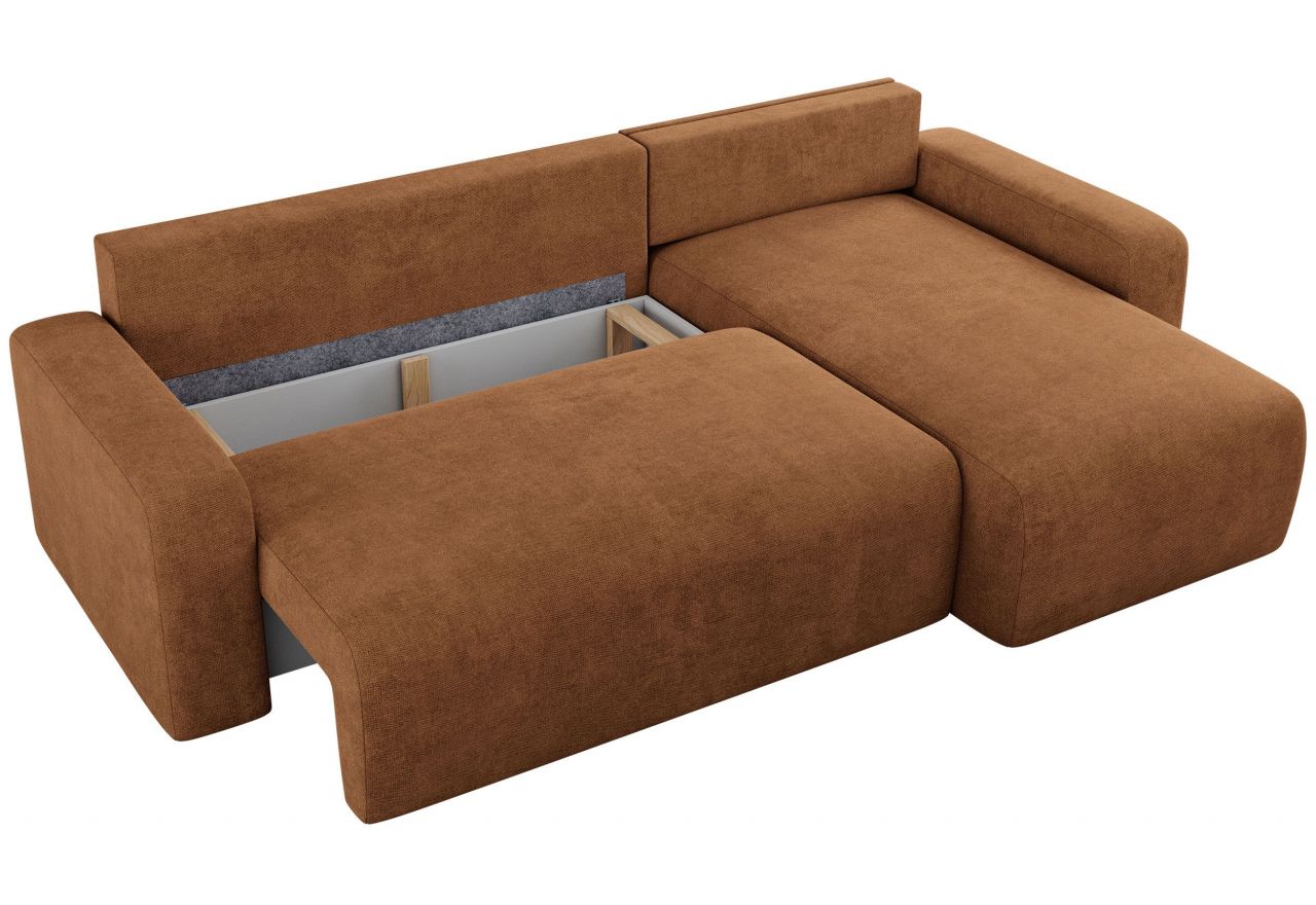 Narożnik ARGOS L - uniwersalny - pomarańczowy, struktura