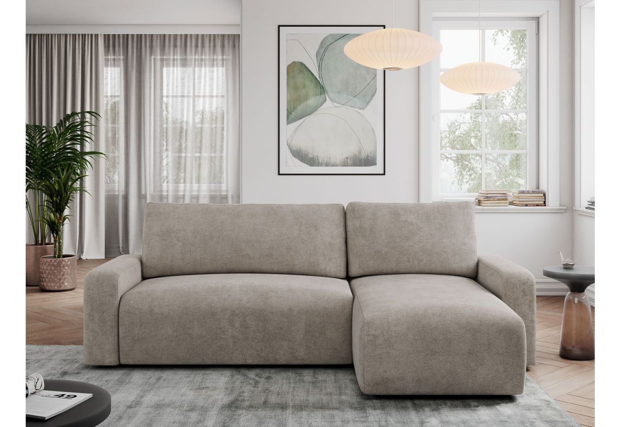 Narożnik ARGOS L - uniwersalny - beżowy, struktura