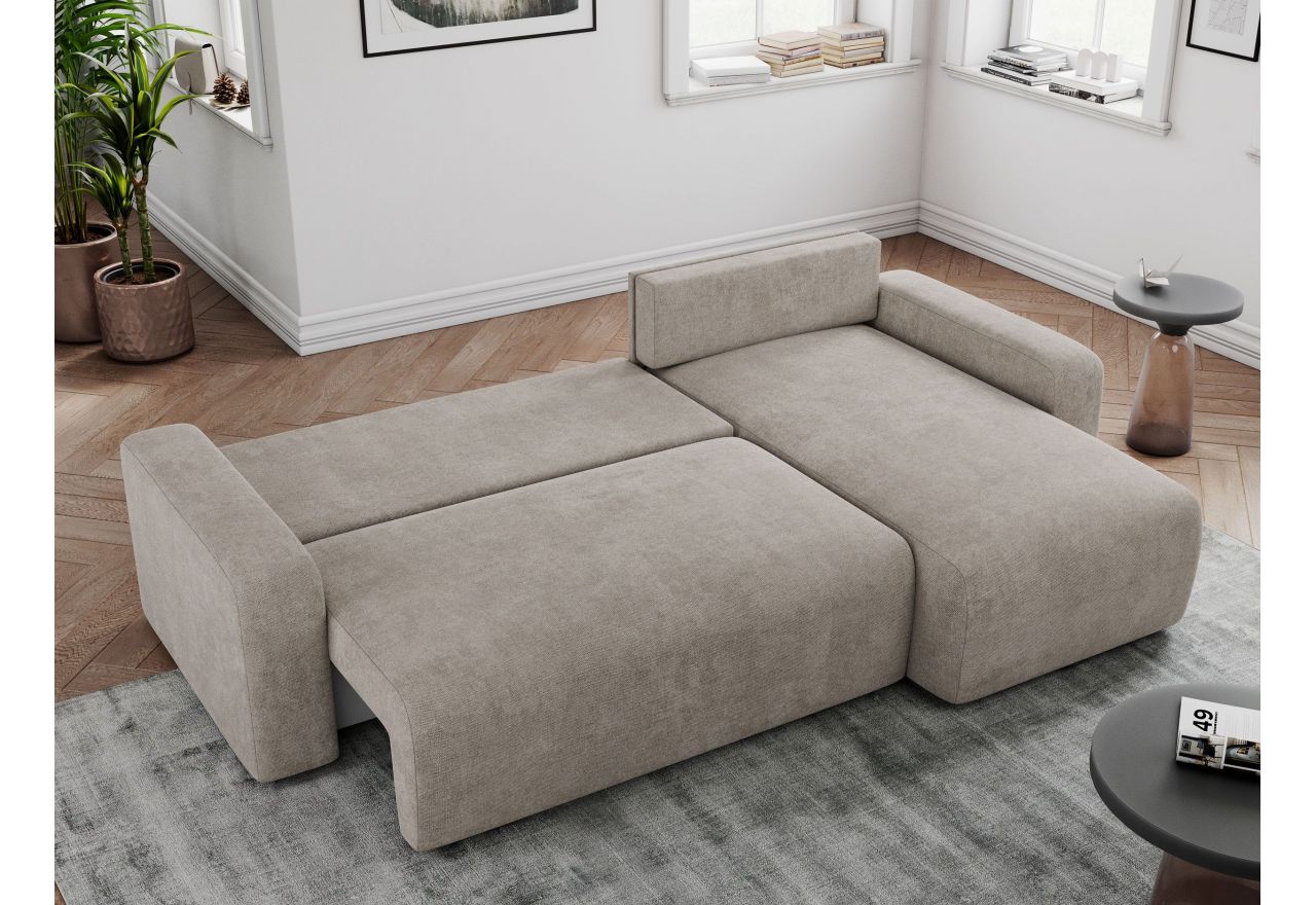 Narożnik ARGOS L - uniwersalny - beżowy, struktura