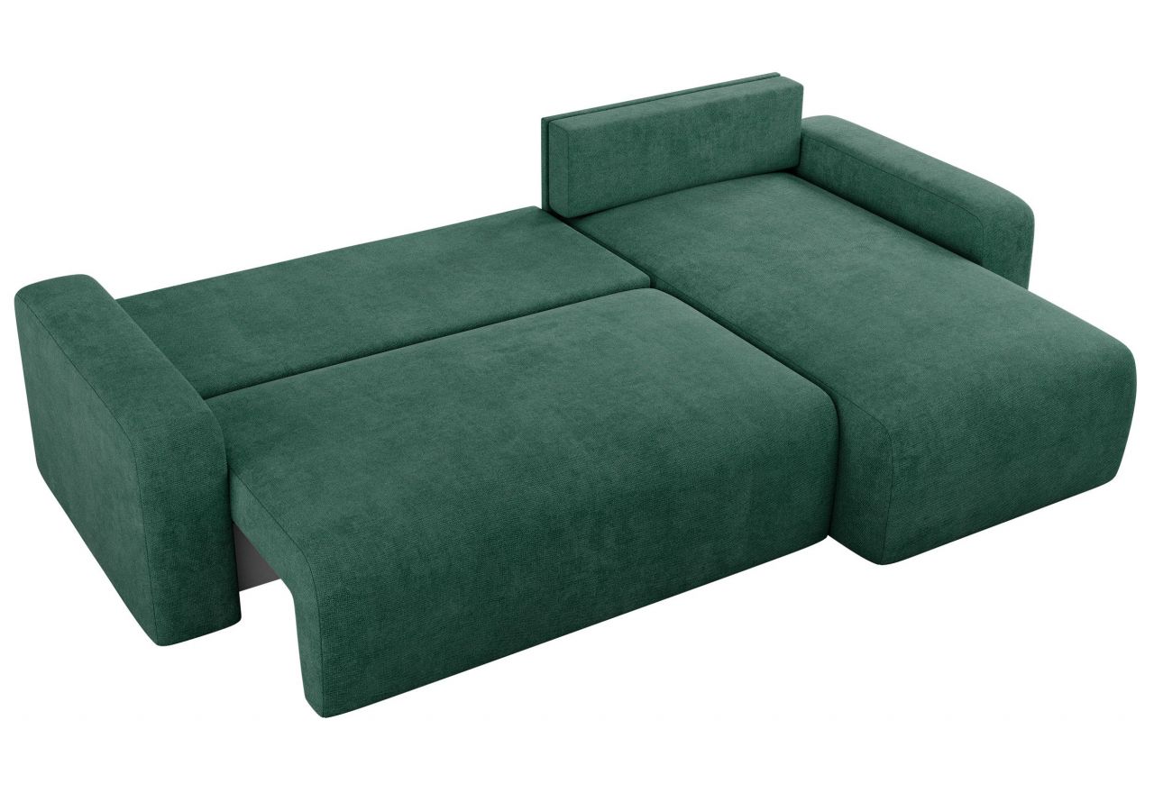 Narożnik ARGOS L - uniwersalny - zielony, struktura