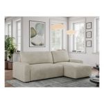 Narożnik ARGOS L - uniwersalny - beżowy, welwet