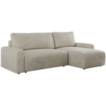 Narożnik ARGOS L - uniwersalny - beżowy, welwet