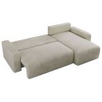 Narożnik ARGOS L - uniwersalny - beżowy, welwet