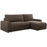 Narożnik ARGOS L - uniwersalny - brązowy, welwet