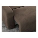 Narożnik ARGOS L - uniwersalny - brązowy, welwet