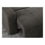 Narożnik ARGOS L - uniwersalny - ciemnoszary, welwet