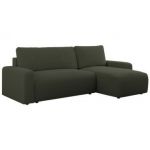 Narożnik ARGOS L - uniwersalny - ciemnozielony, boucle