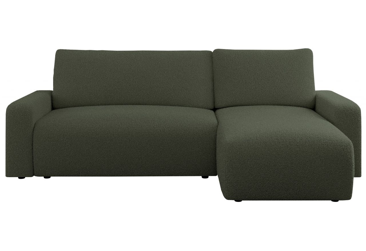 Narożnik ARGOS L - uniwersalny - ciemnozielony, boucle