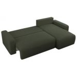 Narożnik ARGOS L - uniwersalny - ciemnozielony, boucle