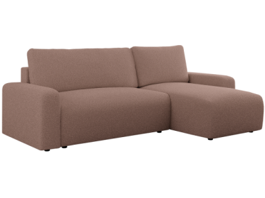 Narożnik ARGOS L - uniwersalny - różowy, boucle