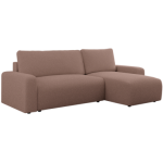 Narożnik ARGOS L - uniwersalny - różowy, boucle