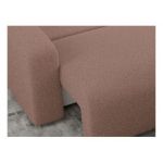 Narożnik ARGOS L - uniwersalny - różowy, boucle