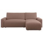 Narożnik ARGOS L - uniwersalny - różowy, boucle