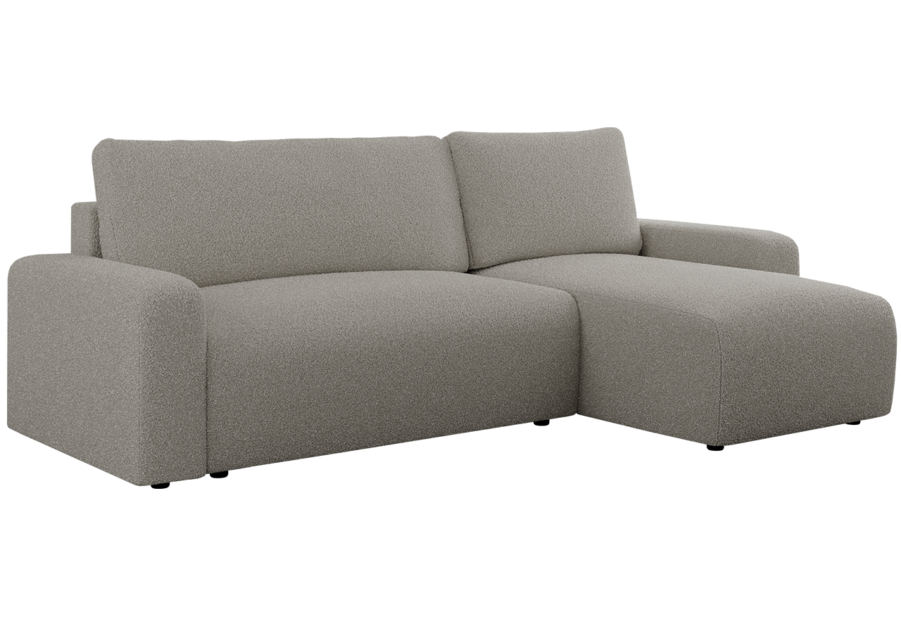 Narożnik ARGOS L - uniwersalny - szary, boucle