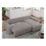 Narożnik ARGOS L - uniwersalny - szary, boucle