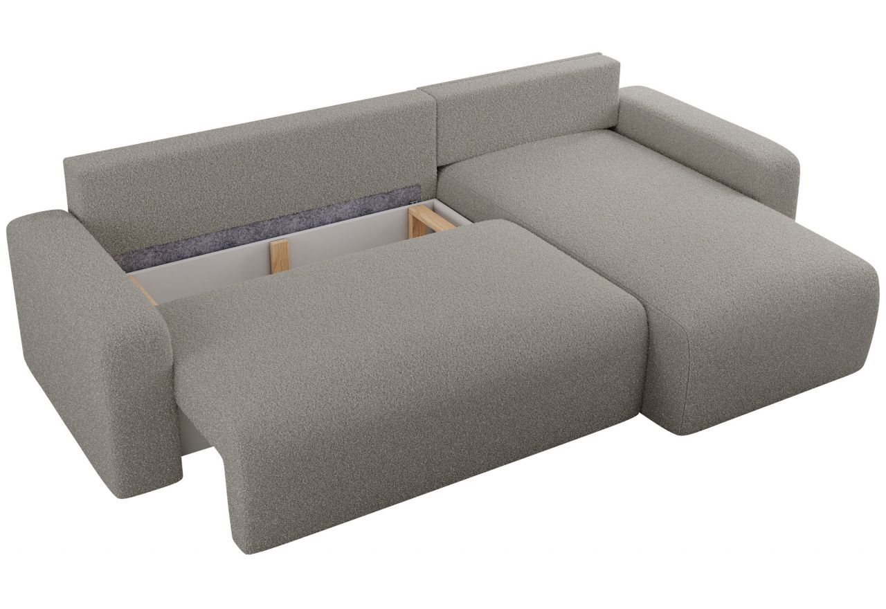 Narożnik ARGOS L - uniwersalny - szary, boucle