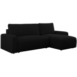 Narożnik ARGOS L - uniwersalny - czarny, boucle