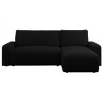 Narożnik ARGOS L - uniwersalny - czarny, boucle