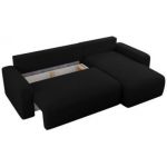 Narożnik ARGOS L - uniwersalny - czarny, boucle