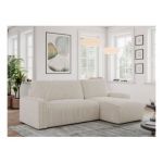 Narożnik ARGOS L - uniwersalny - beżowy, sztruks