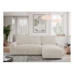 Narożnik ARGOS L - uniwersalny - beżowy, sztruks