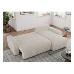 Narożnik ARGOS L - uniwersalny - beżowy, sztruks