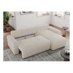 Narożnik ARGOS L - uniwersalny - beżowy, sztruks