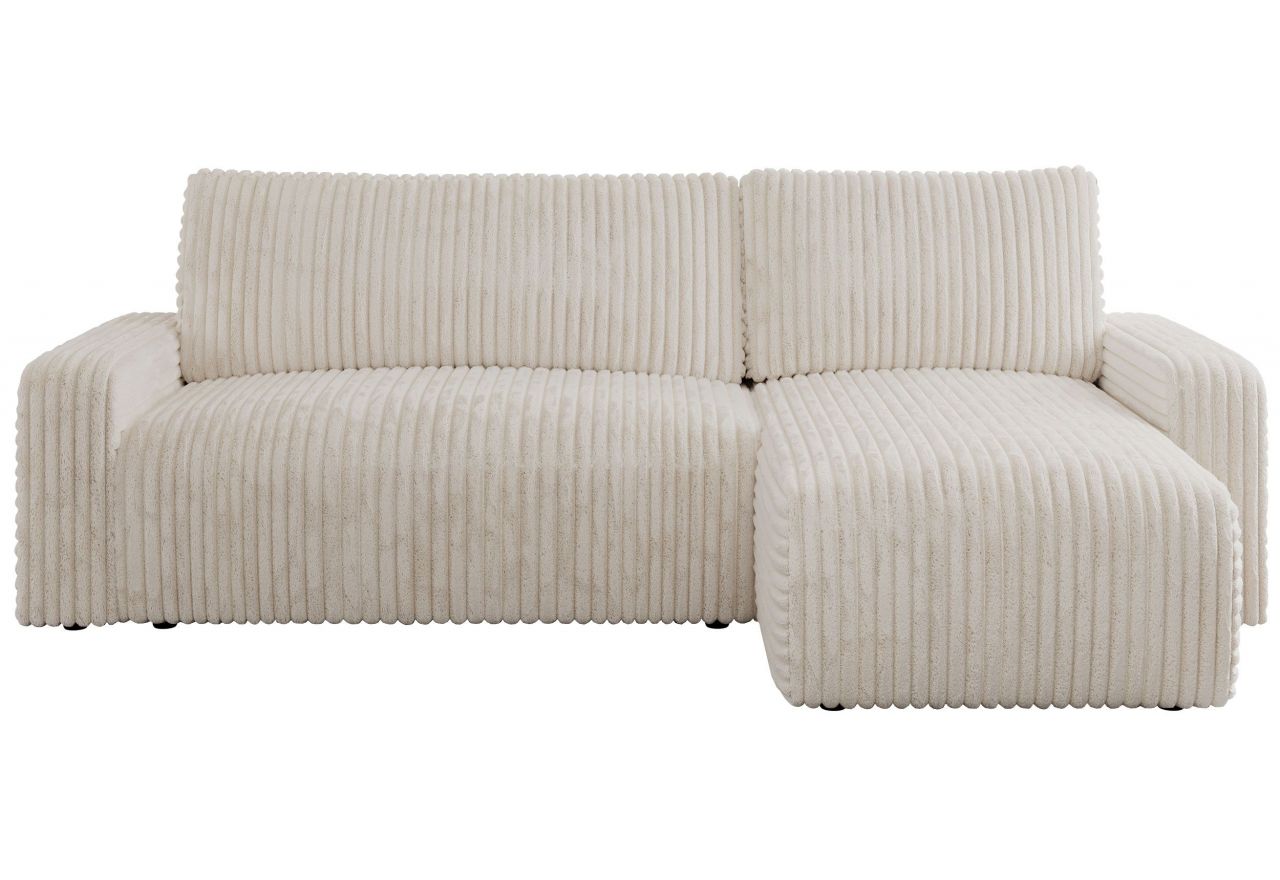 Narożnik ARGOS L - uniwersalny - beżowy, sztruks