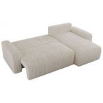 Narożnik ARGOS L - uniwersalny - beżowy, sztruks