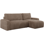 Narożnik ARGOS L - uniwersalny - brązowy, sztruks