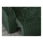 Narożnik ARGOS L - uniwersalny - ciemnozielony, sztruks