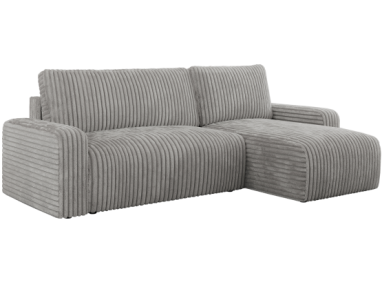 Narożnik ARGOS L - uniwersalny - jasnoszary, sztruks