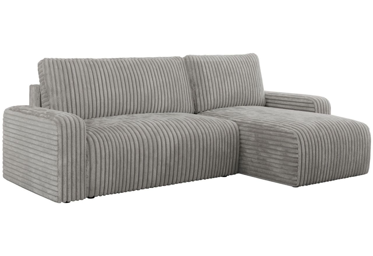 Narożnik ARGOS L - uniwersalny - jasnoszary, sztruks