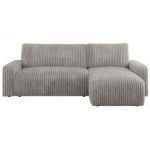 Narożnik ARGOS L - uniwersalny - jasnoszary, sztruks