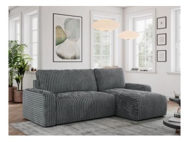 Narożnik ARGOS L - uniwersalny - szary, sztruks