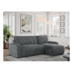 Narożnik ARGOS L - uniwersalny - szary, sztruks