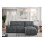 Narożnik ARGOS L - uniwersalny - szary, sztruks