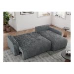 Narożnik ARGOS L - uniwersalny - szary, sztruks