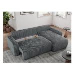 Narożnik ARGOS L - uniwersalny - szary, sztruks